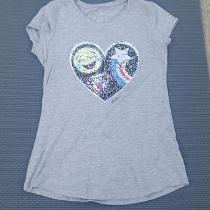 Justice flip sequin shirt